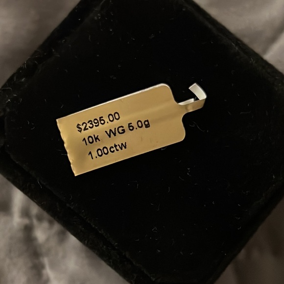 Petite Diamond Crossover Ring - Picture 5 of 11